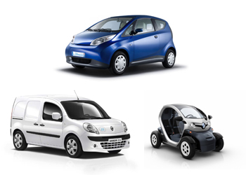 La Bluecar, le Kangoo ZE et la Twizy se classent en tête des ventes de VE au mois d'avril 2012. La Bluecar, le Kangoo ZE et la Twizy se classent en tête des ventes de VE au mois d'avril 2012.