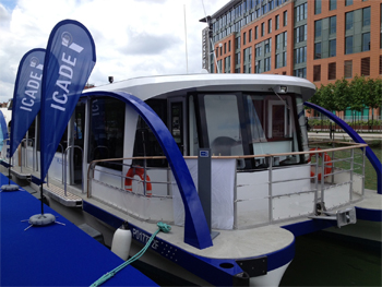 Bateau électrique – Icade inaugure sa 4ème navette fluviale électrique - Photo 1 Bateau électrique – Icade inaugure sa 4ème navette fluviale électrique - Photo 1