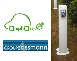 Amphase livre 14 bornes de recharge électrique au Groupe Assmann Amphase livre 14 bornes de recharge électrique au Groupe Assmann